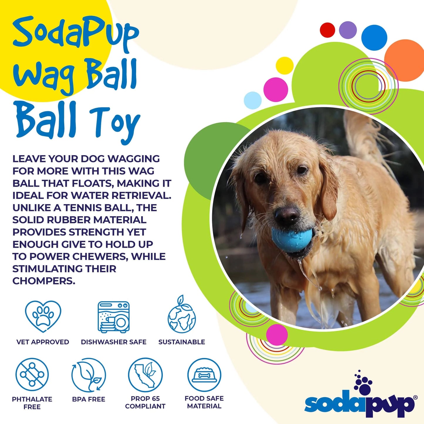 sodapup wag ball toy