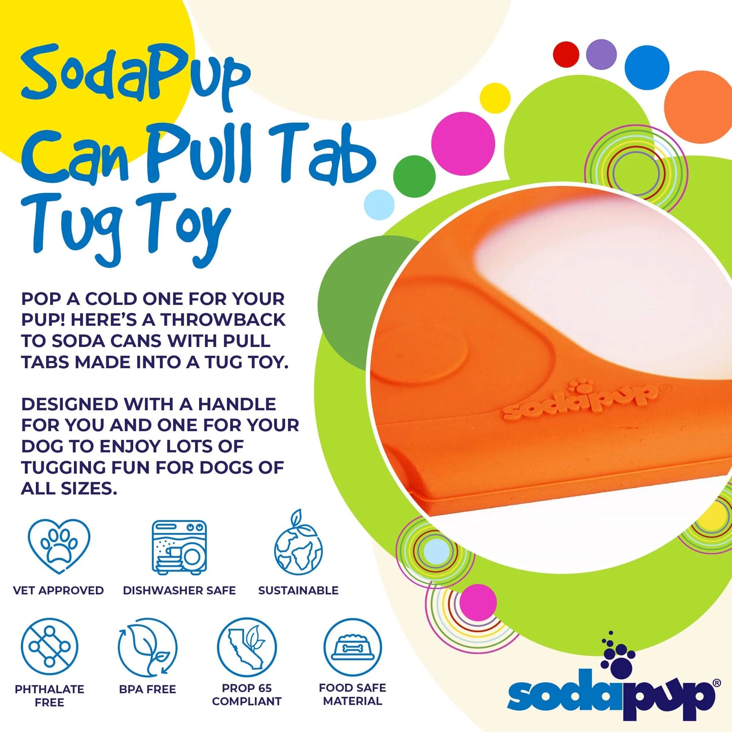 Sodapup Tug toy