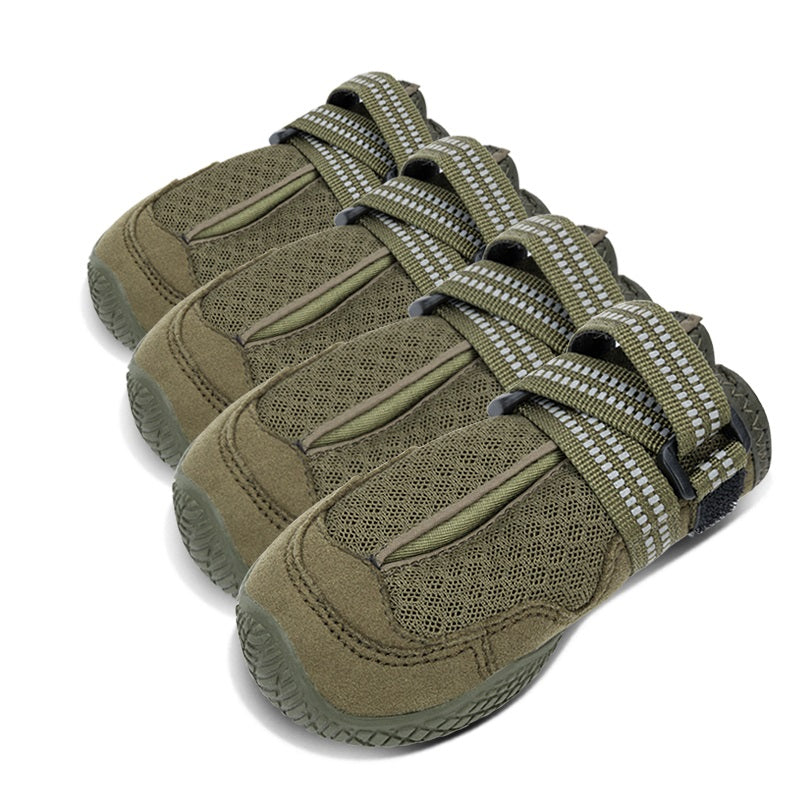 army green dog shoe