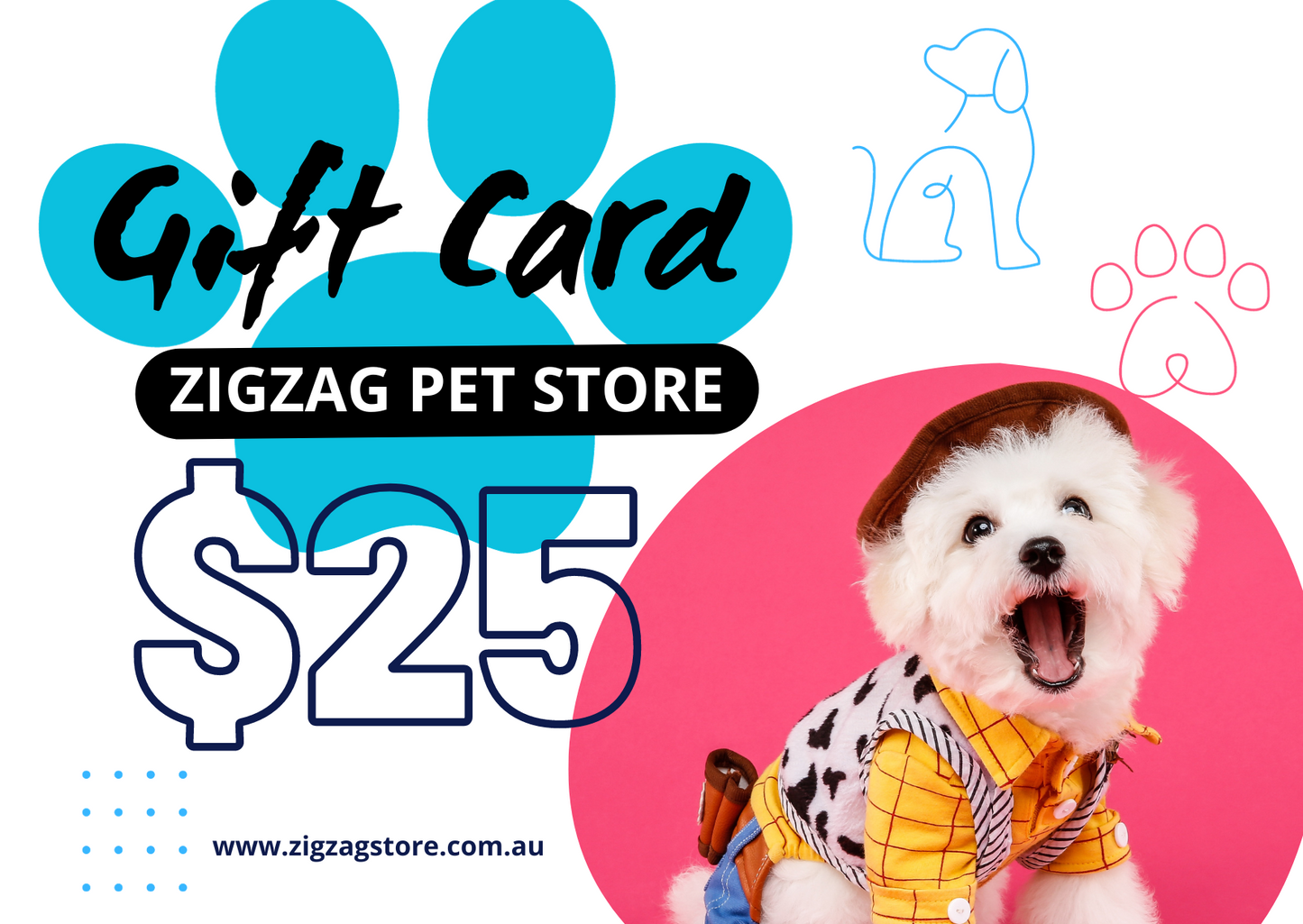 zigzag pet store gift card