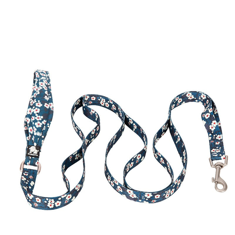 truelove blue floral leash