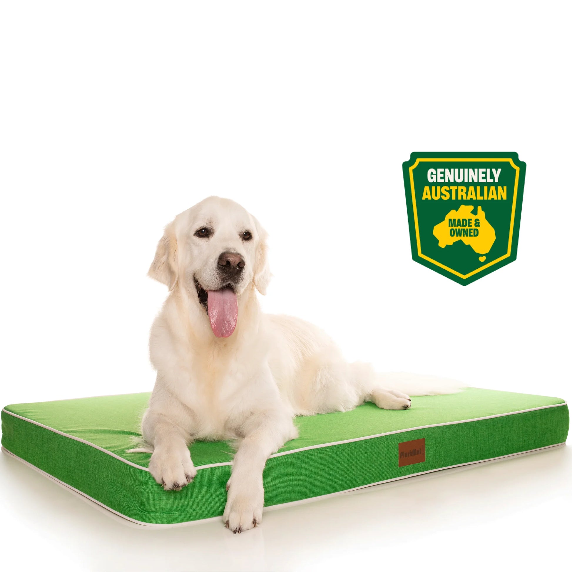 plushmat green apple dog bed