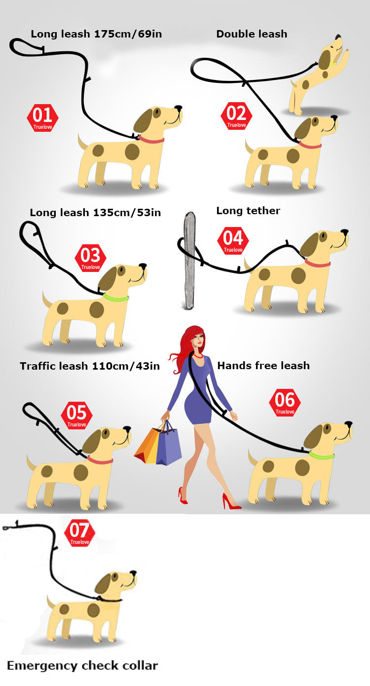 truelove multi function leash options